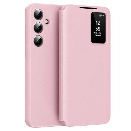 Husa pentru Samsung Galaxy A55 5G A556, Techsuit, SmartView, Roz