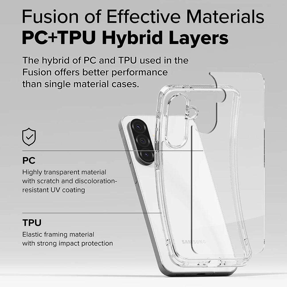 Husa pentru Samsung Galaxy A56 A566 / A36 A366, Ringke, Fusion, Transparenta