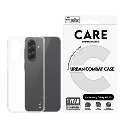 Husa pentru Samsung Galaxy A56 A566, PanzerGlass, Care Urban Combat, Transparenta