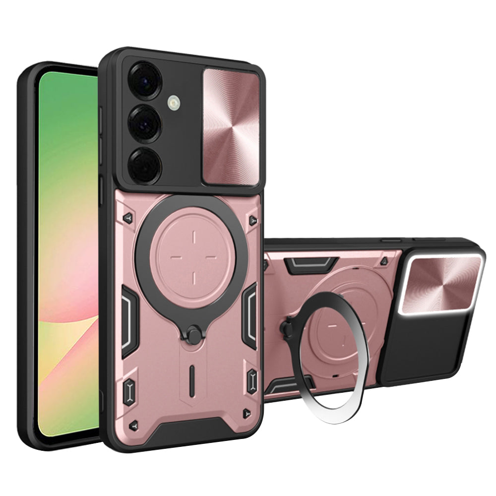 Husa pentru Samsung Galaxy A56 A566, Techsuit, CamGuard Pro, Roz Aurie