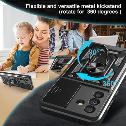 Husa pentru Samsung Galaxy A56 A566, Techsuit, CamShield, Neagra