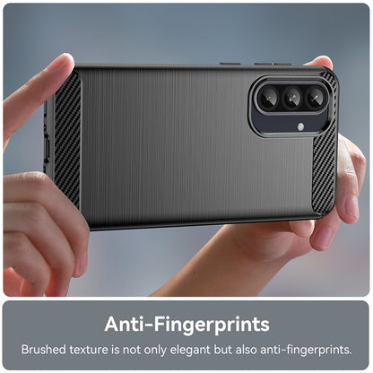 Husa pentru Samsung Galaxy A56 A566, Techsuit, Carbon, Neagra