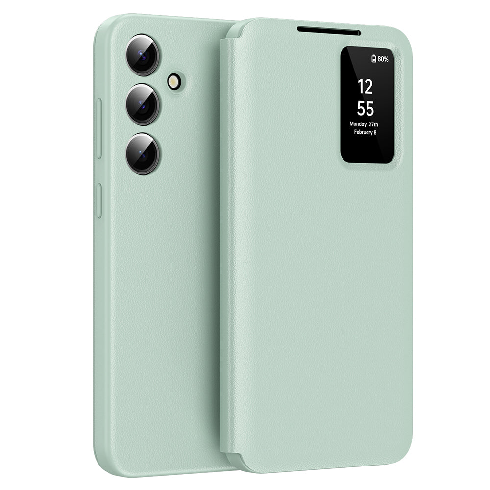 Husa pentru Samsung Galaxy A56 A566, Techsuit, SmartView, Verde