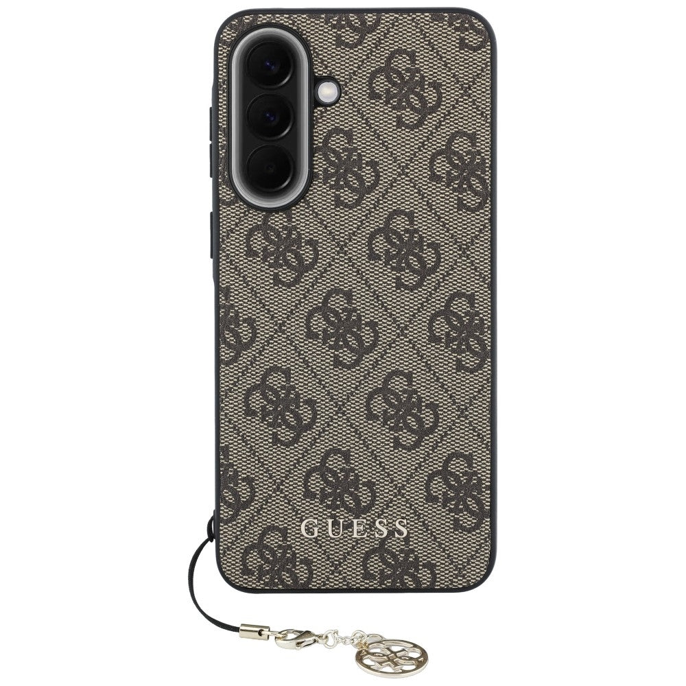 Husa pentru Samsung Galaxy A57 5G, Guess, 4G Classic Logo Charm, Maro