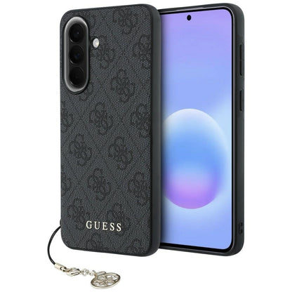 Husa pentru Samsung Galaxy A57 5G, Guess, 4G Classic Logo Charm, Neagra