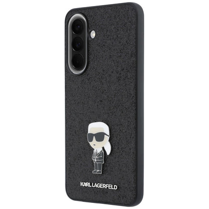 Husa pentru Samsung Galaxy A57 5G, Karl Lagerfeld, Glitter Fixed Ikonik Karl, Neagra