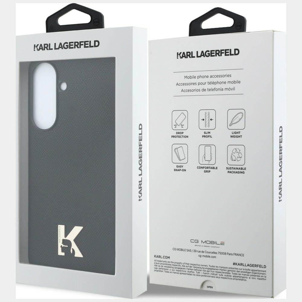 Husa pentru Samsung Galaxy A57 5G, Karl Lagerfeld, Karl Head Logo, Neagra