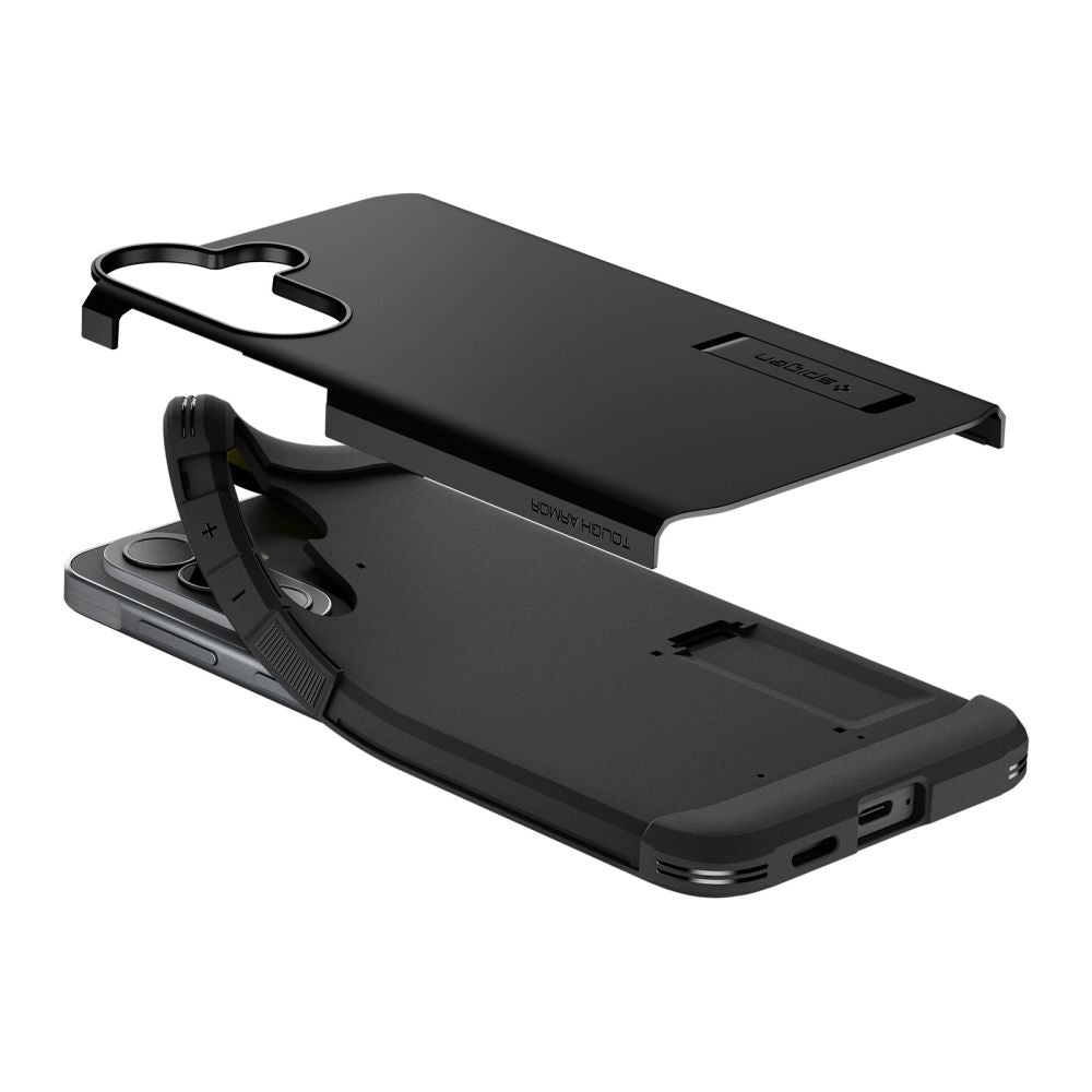 Husa pentru Samsung Galaxy A57 5G, Spigen, Tough Armor, Neagra ACS11125