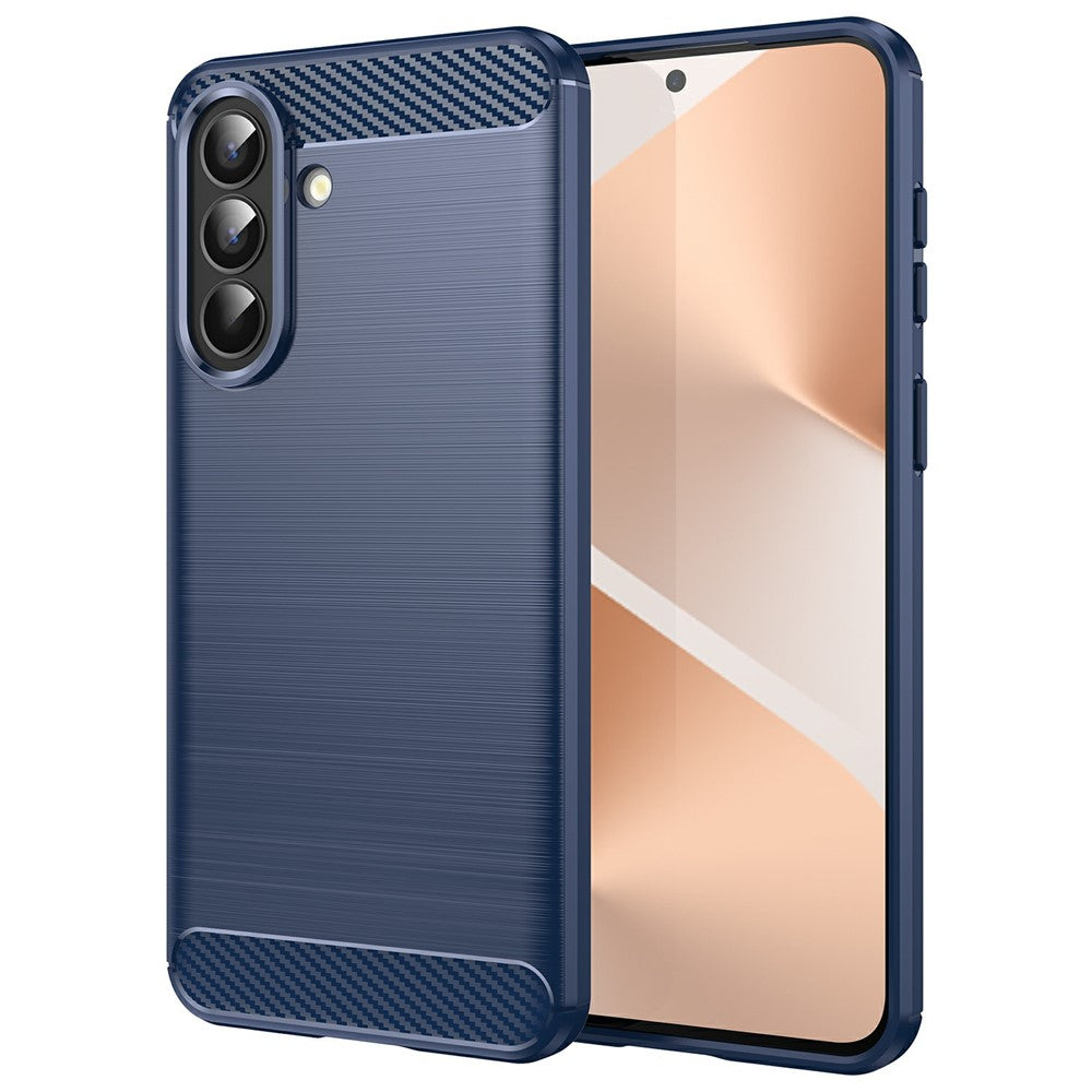 Husa pentru Samsung Galaxy A57 5G, Techsuit, Carbon, Albastra