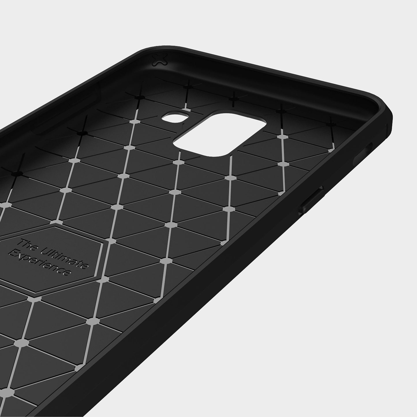 Husa pentru Samsung Galaxy A6 (2018) A600, Techsuit, Carbon, Neagra