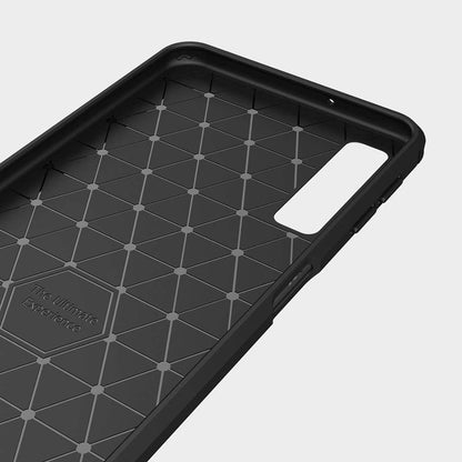 Husa pentru Samsung Galaxy A7 (2018) A750, Techsuit, Carbon, Neagra