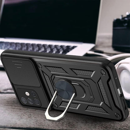 Husa pentru Samsung Galaxy A71 A715, Techsuit, CamShield, Neagra