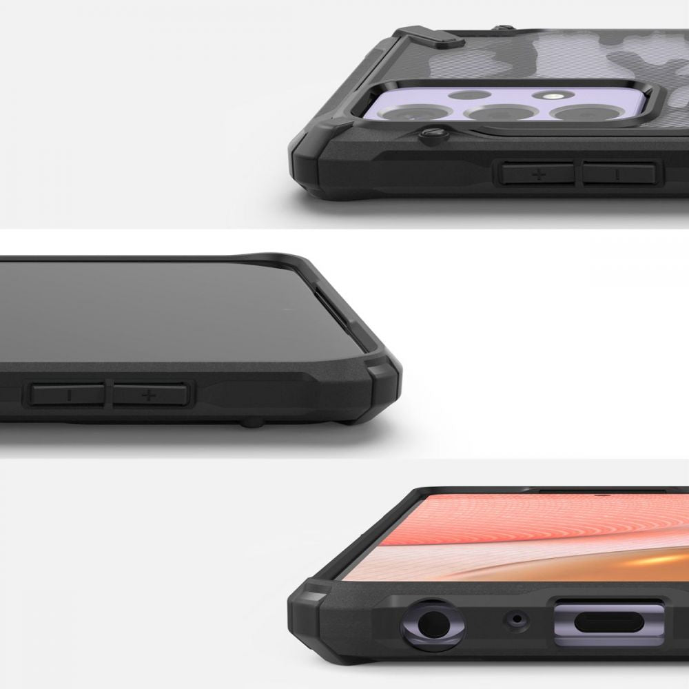 Husa pentru Samsung Galaxy A72 A725 / A72 5G A726, Ringke, Fusion X Design, Camuflaj