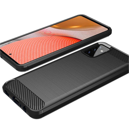 Husa pentru Samsung Galaxy A72 A725 / A72 5G A726, Techsuit, Carbon, Neagra