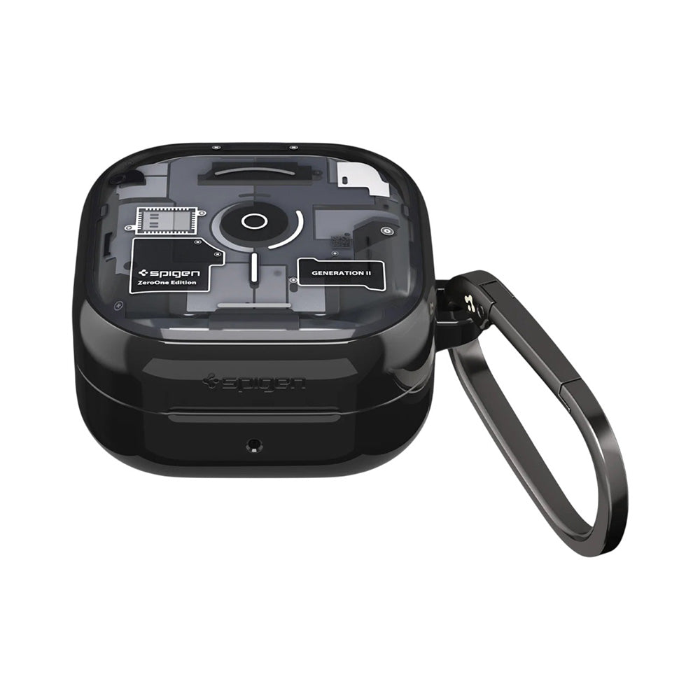 Husa pentru Samsung Galaxy Buds4 / Buds4 Pro, Spigen, Ultra Hybrid, Neagra ACS11201
