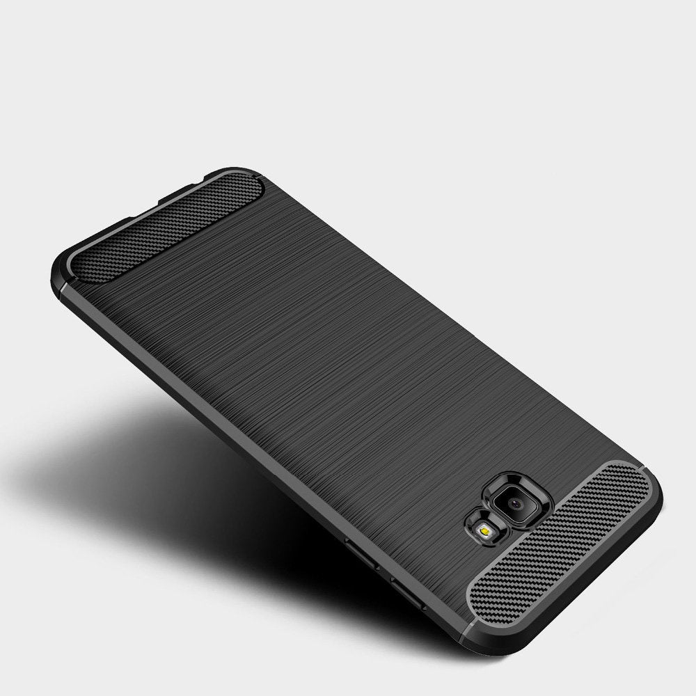 Husa pentru Samsung Galaxy J4 Plus (2018) J415, Techsuit, Carbon, Neagra