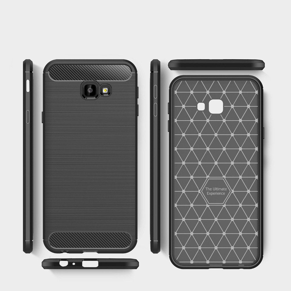 Husa pentru Samsung Galaxy J4 Plus (2018) J415, Techsuit, Carbon, Neagra