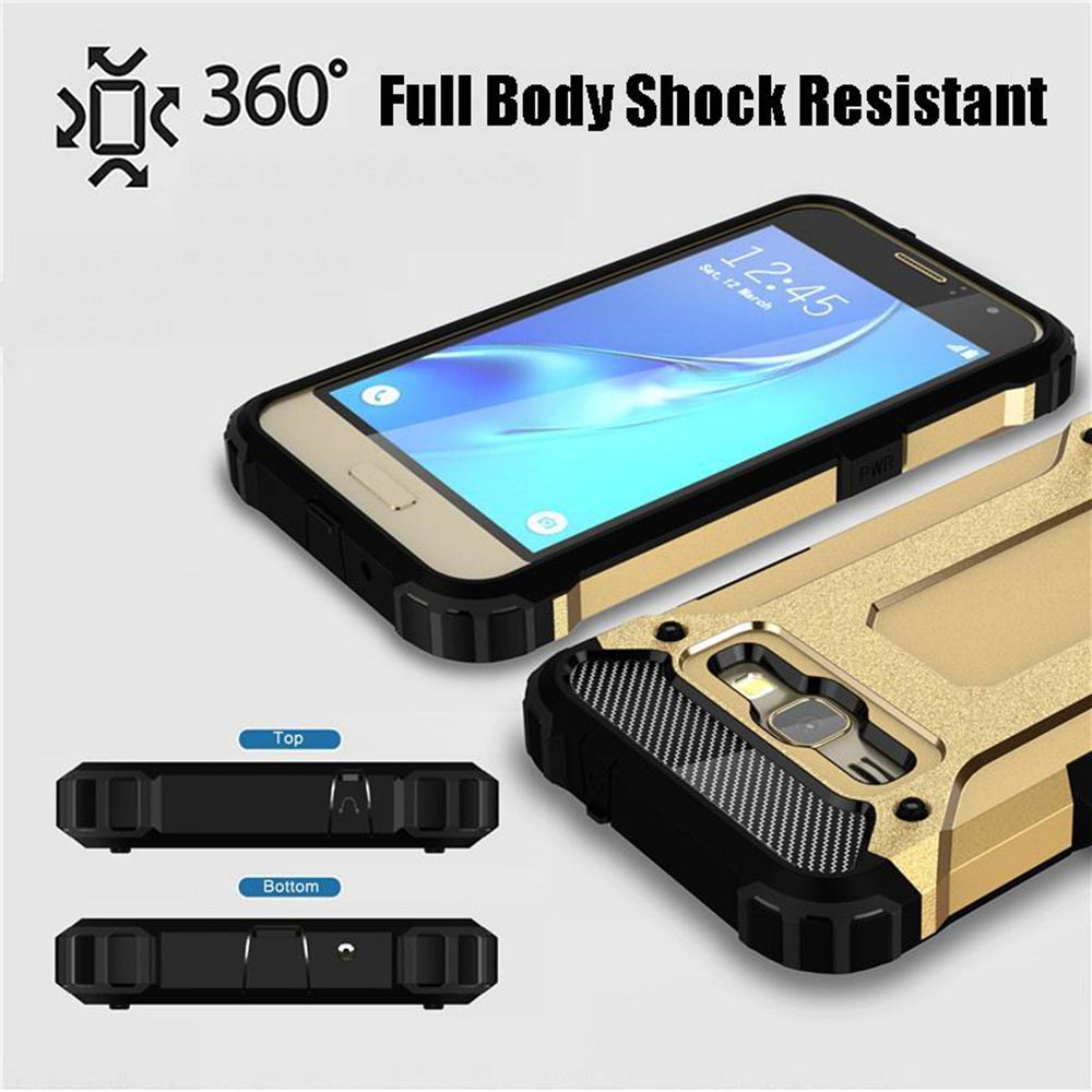 Husa pentru Samsung Galaxy J5 J500, Techsuit, Hybrid Armor, Neagra