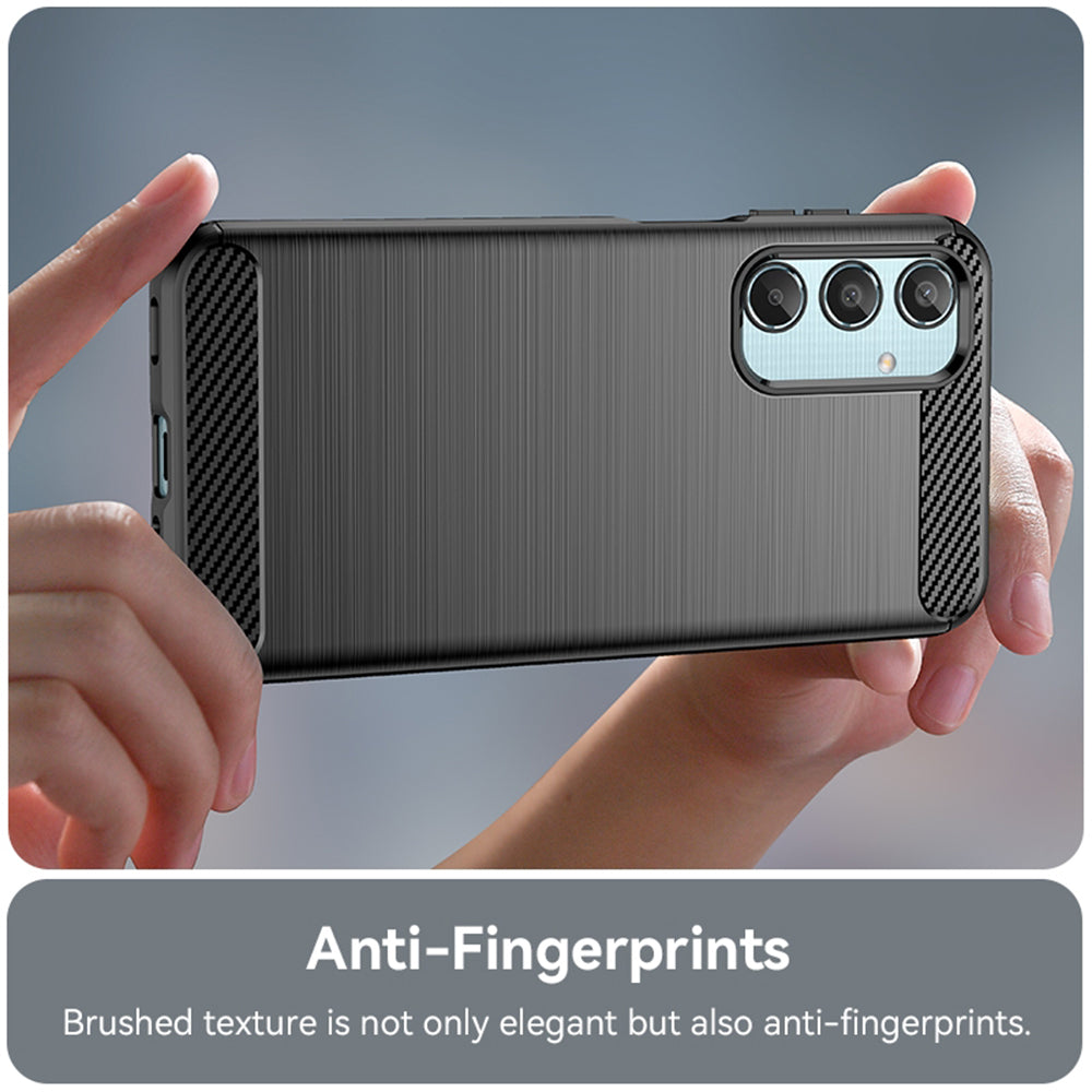 Husa pentru Samsung Galaxy M35, Techsuit, Carbon, Neagra