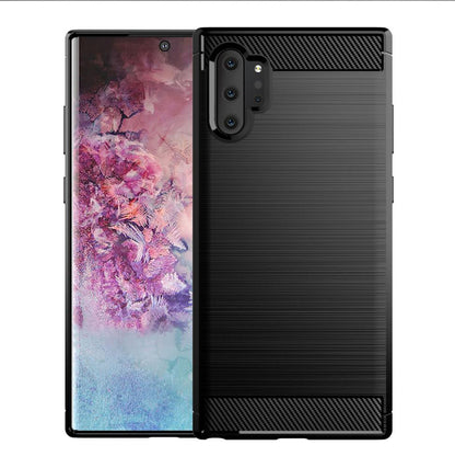 Husa pentru Samsung Galaxy Note 10+ 5G N976 / Note 10+ N975, Techsuit, Carbon, Neagra