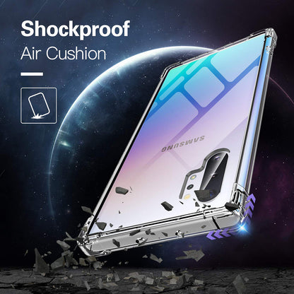 Husa pentru Samsung Galaxy Note 10+ 5G N976 / Note 10+ N975, Techsuit, Shockproof Clear, Transparenta