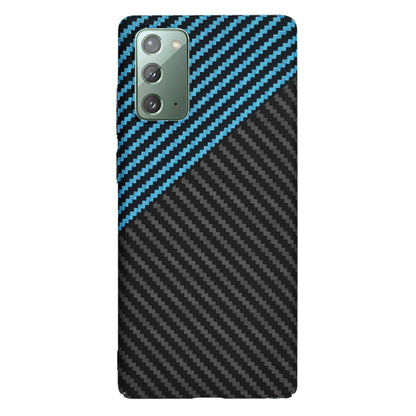 Husa pentru Samsung Galaxy Note 20 5G N981 / Note 20 N980, Techsuit, Carbonite FiberShell, Neagra Bleu