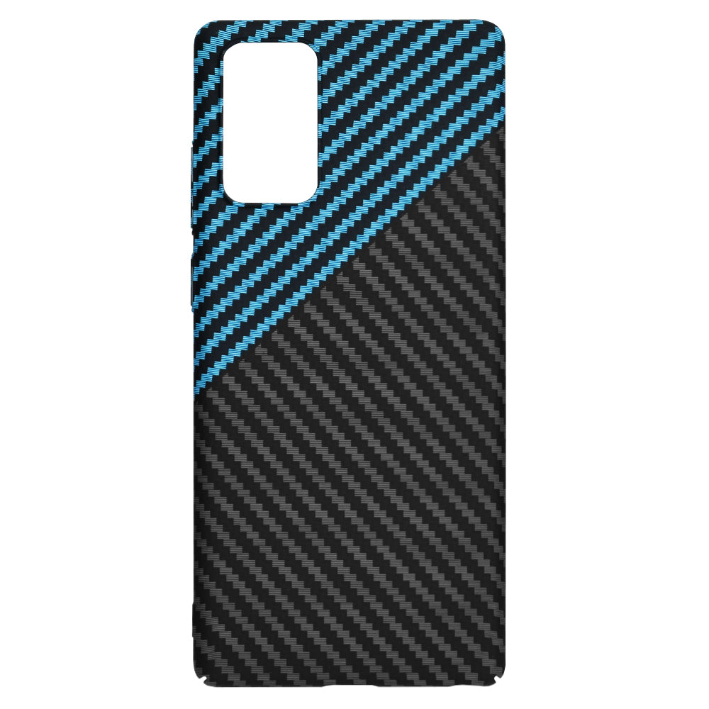 Husa pentru Samsung Galaxy Note 20 5G N981 / Note 20 N980, Techsuit, Carbonite FiberShell, Neagra Bleu