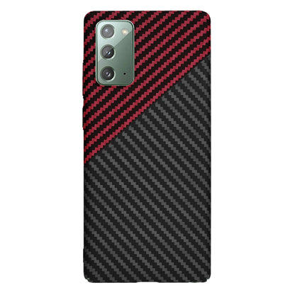 Husa pentru Samsung Galaxy Note 20 5G N981 / Note 20 N980, Techsuit, Carbonite FiberShell, Neagra Rosie