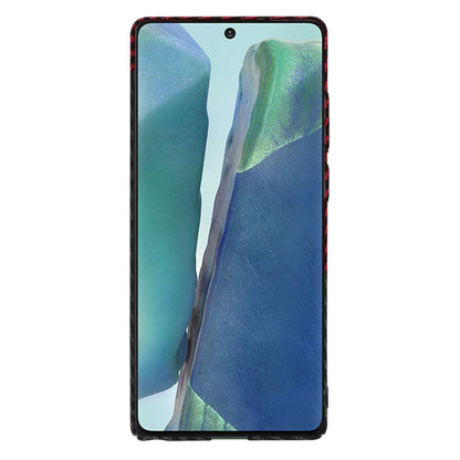 Husa pentru Samsung Galaxy Note 20 5G N981 / Note 20 N980, Techsuit, Carbonite FiberShell, Neagra Rosie