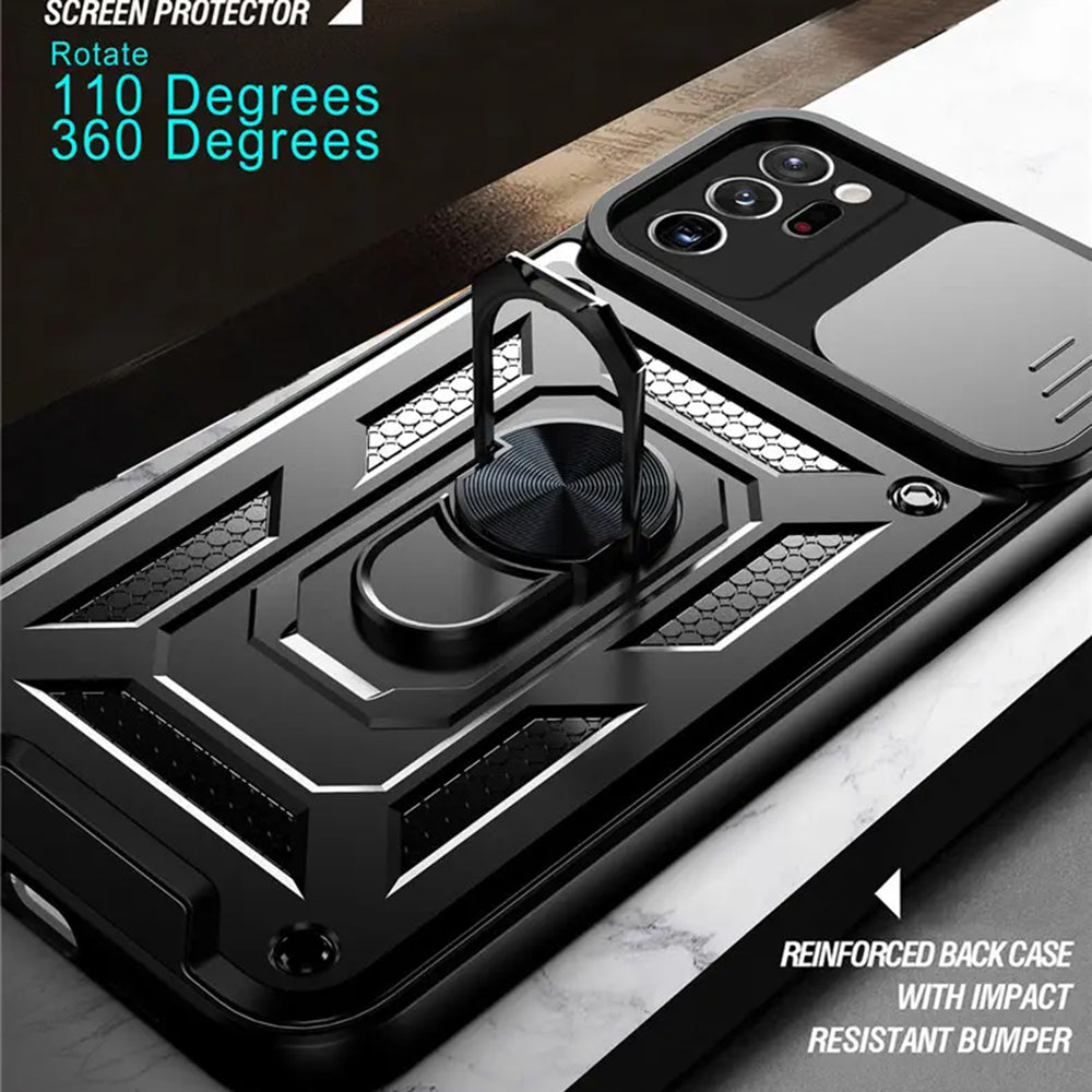 Husa pentru Samsung Galaxy Note 20 Ultra 5G N986 / Note 20 Ultra N985, Techsuit, CamShield, Neagra