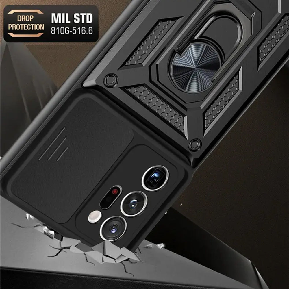 Husa pentru Samsung Galaxy Note 20 Ultra 5G N986 / Note 20 Ultra N985, Techsuit, CamShield, Neagra