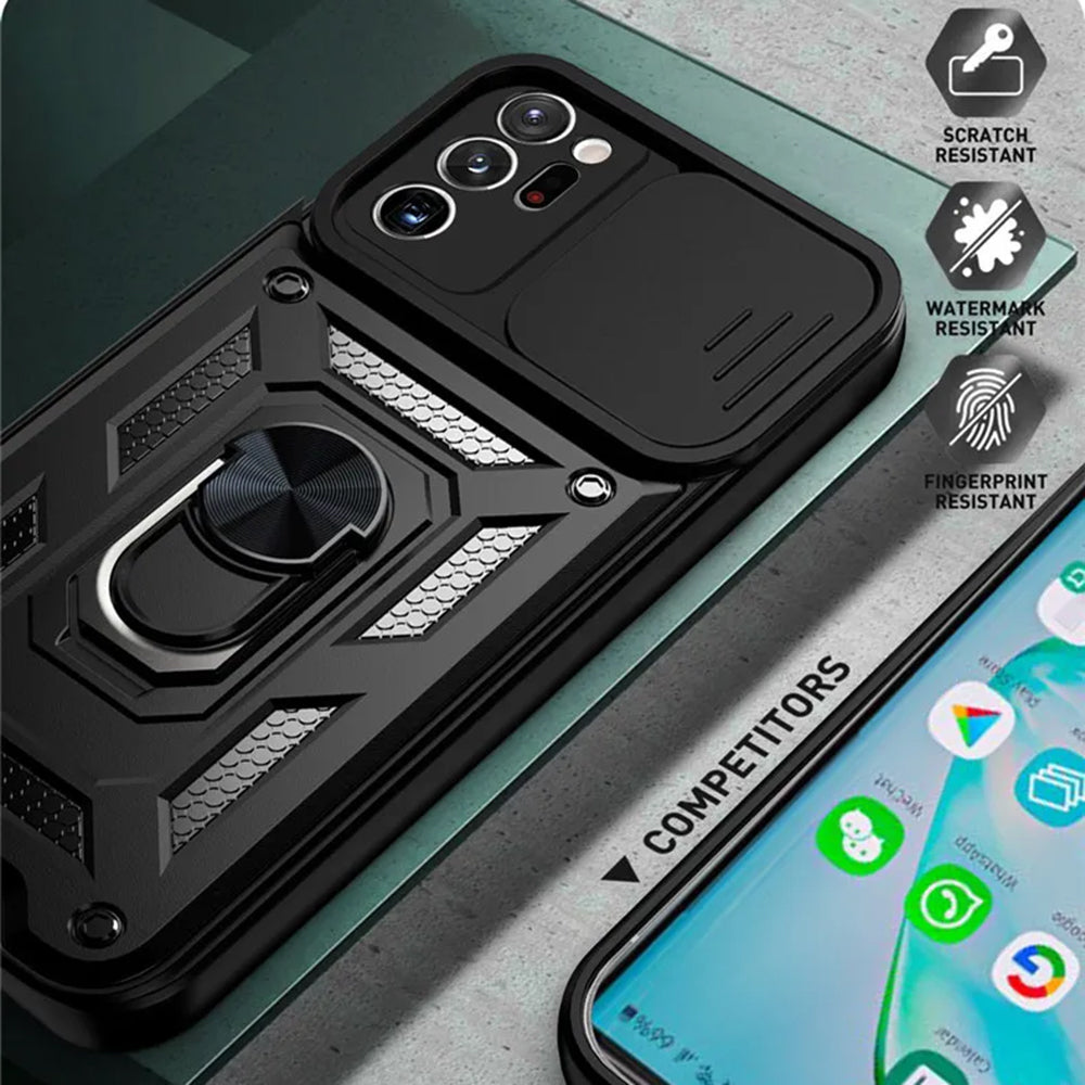 Husa pentru Samsung Galaxy Note 20 Ultra 5G N986 / Note 20 Ultra N985, Techsuit, CamShield, Neagra