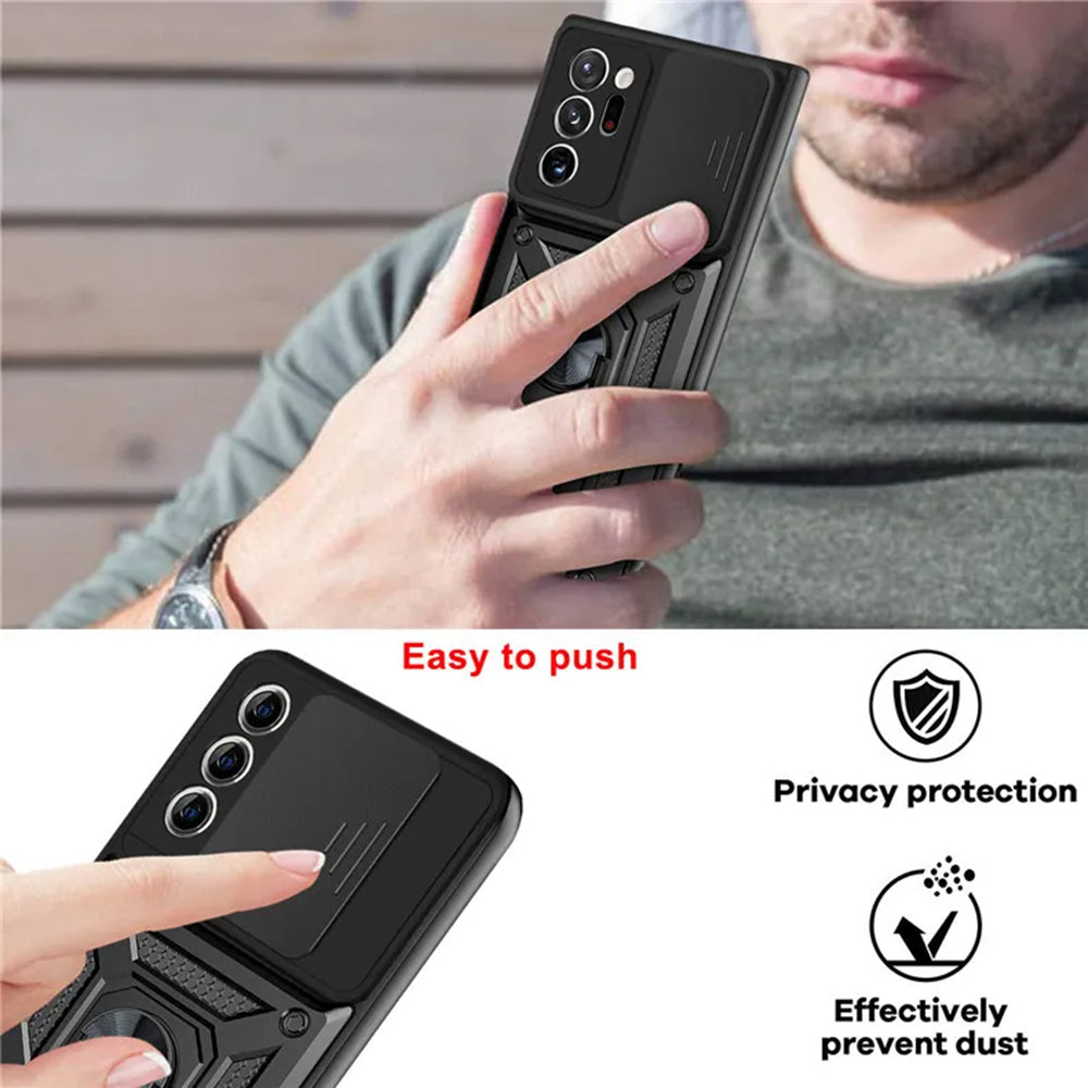 Husa pentru Samsung Galaxy Note 20 Ultra 5G N986 / Note 20 Ultra N985, Techsuit, CamShield, Neagra