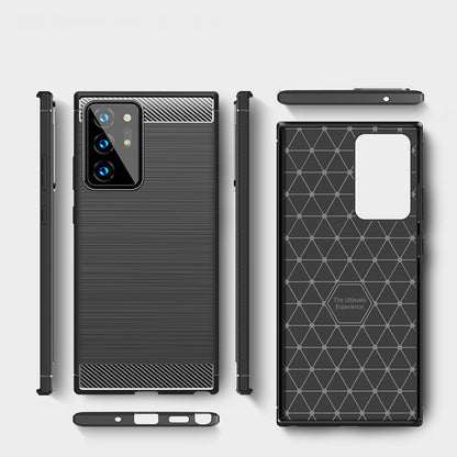Husa pentru Samsung Galaxy Note 20 Ultra 5G N986 / Note 20 Ultra N985, Techsuit, Carbon, Neagra