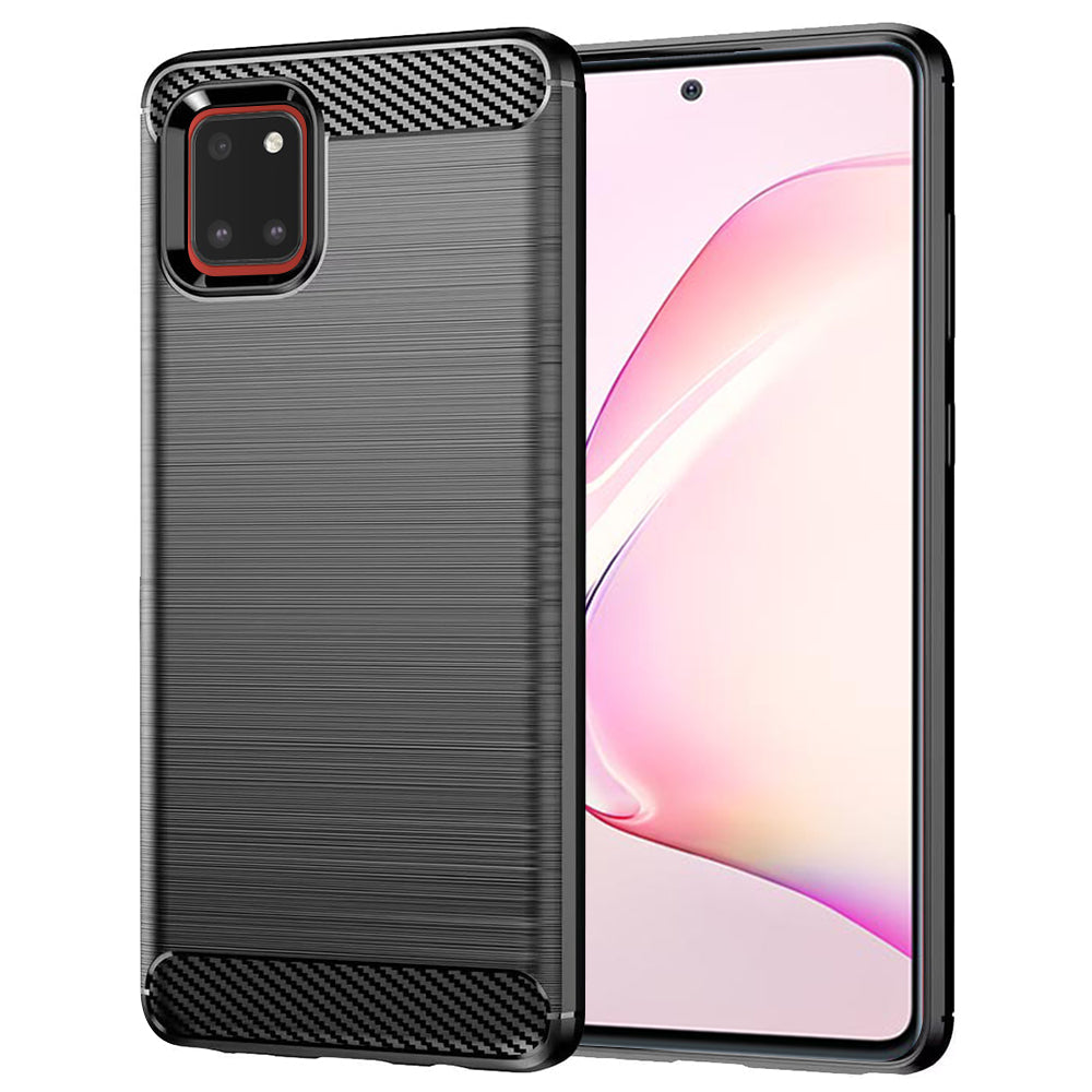 Husa pentru Samsung Galaxy Note10 Lite N770, Techsuit, Carbon, Neagra