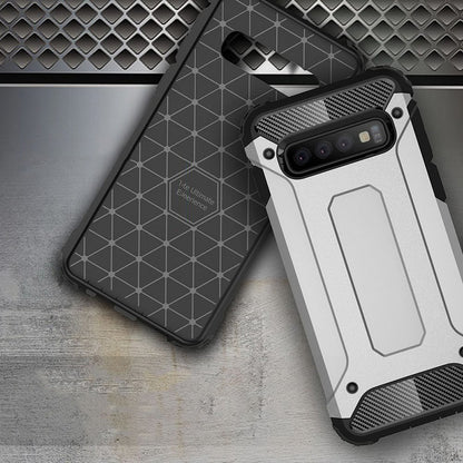 Husa pentru Samsung Galaxy S10+ G975, Techsuit, Hybrid Armor, Neagra