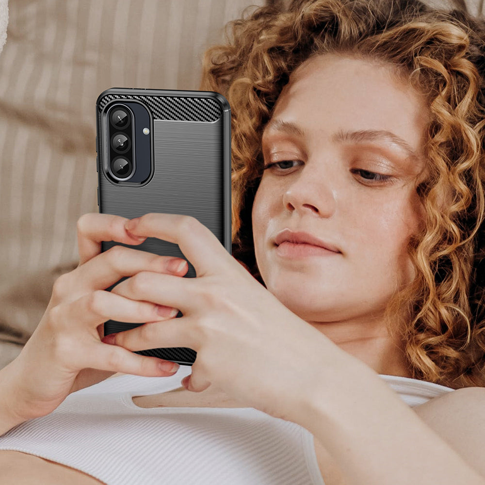 Husa pentru Samsung Galaxy S10e G970, Techsuit, Carbon, Neagra