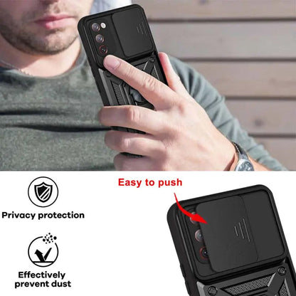 Husa pentru Samsung Galaxy S20 FE 2022 G781 / S20 FE 5G G781 / S20 FE G780, Techsuit, CamShield, Neagra