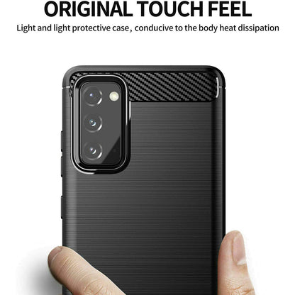 Husa pentru Samsung Galaxy S20 FE 2022 G781 / S20 FE 5G G781 / S20 FE G780, Techsuit, Carbon, Neagra