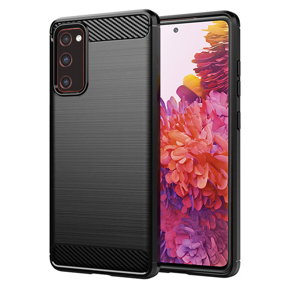 Husa pentru Samsung Galaxy S20 FE 2022 G781 / S20 FE 5G G781 / S20 FE G780, Techsuit, Carbon, Neagra