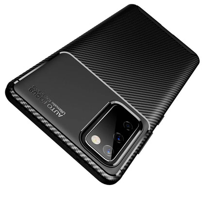 Husa pentru Samsung Galaxy S20 FE 2022 G781 / S20 FE 5G G781 / S20 FE G780, Techsuit, CarbonFiber, Neagra