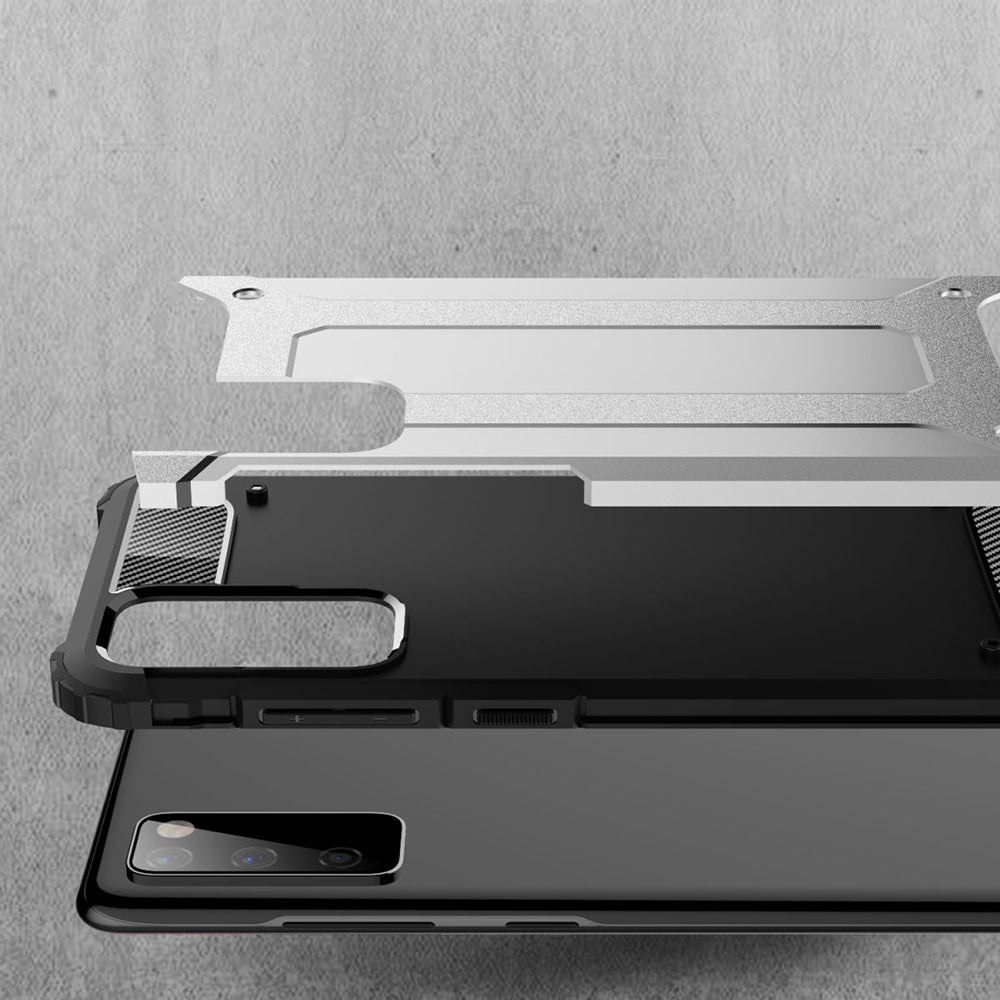 Husa pentru Samsung Galaxy S20 FE 2022 G781 / S20 FE 5G G781 / S20 FE G780, Techsuit, Hybrid Armor, Neagra