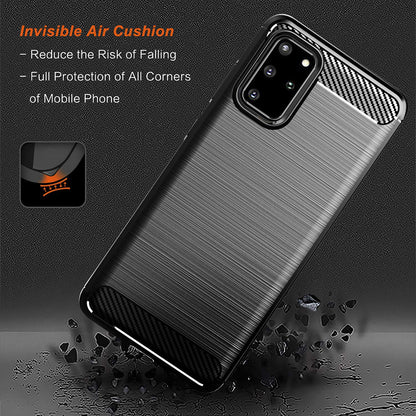Husa pentru Samsung Galaxy S20+ 5G G986 / S20+ G985, Techsuit, Carbon, Neagra