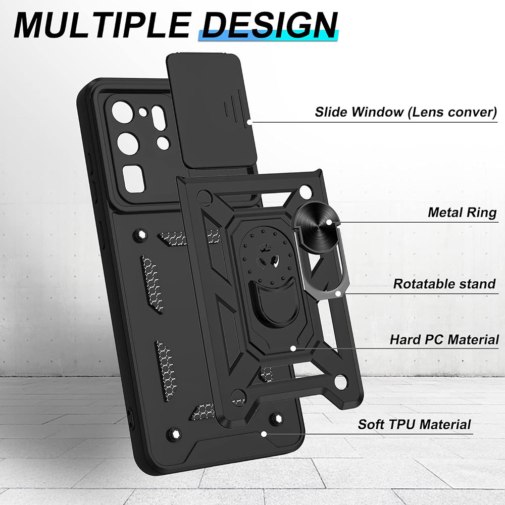 Husa pentru Samsung Galaxy S20 Ultra 5G G988 / S20 Ultra G988, Techsuit, CamShield, Neagra