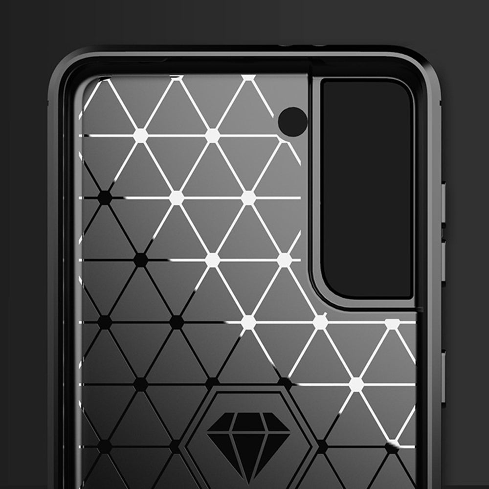 Husa pentru Samsung Galaxy S21 5G G991, Techsuit, Carbon, Neagra