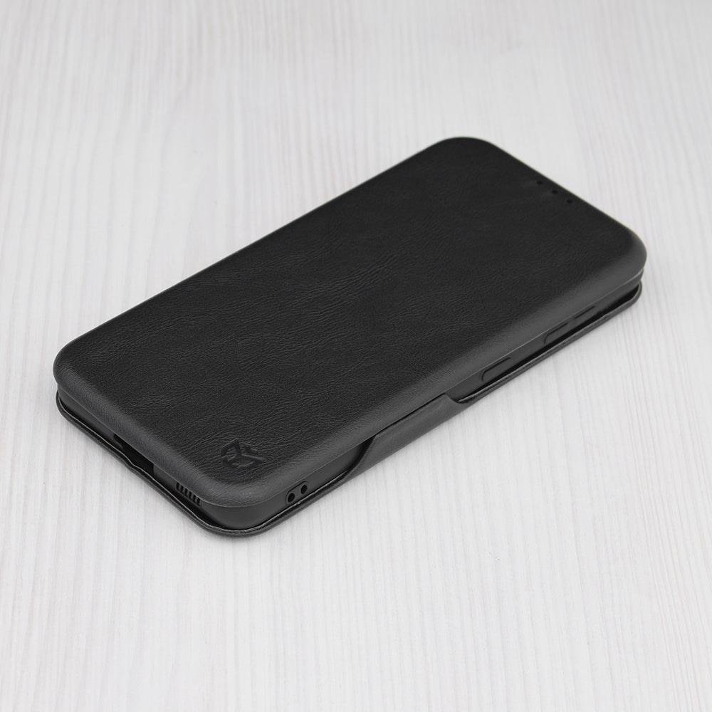 Husa pentru Samsung Galaxy S21 5G G991, Techsuit, Safe Wallet Plus, Neagra