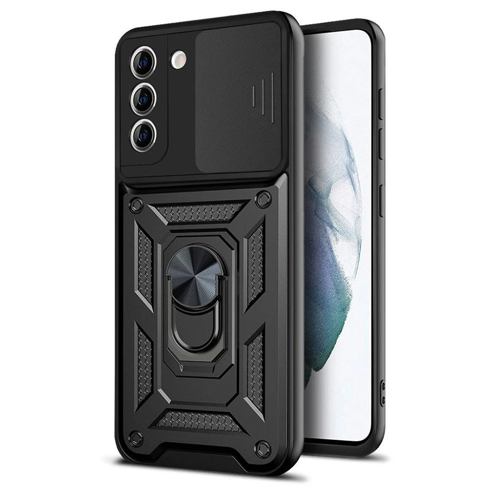 Husa pentru Samsung Galaxy S21 FE 5G G990, Techsuit, CamShield, Neagra