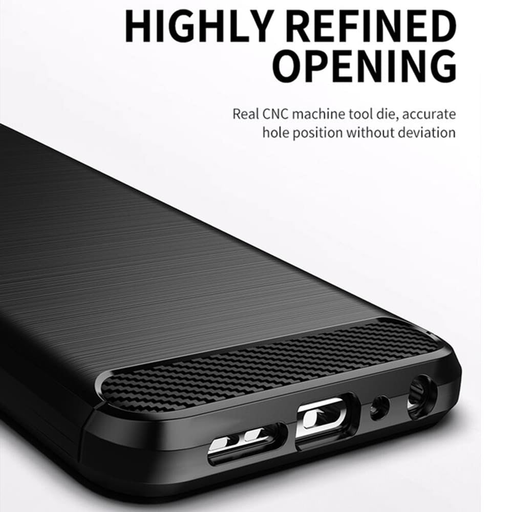 Husa pentru Samsung Galaxy S21 FE 5G G990, Techsuit, Carbon, Neagra