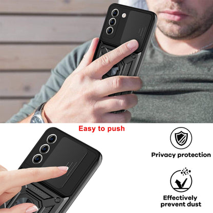 Husa pentru Samsung Galaxy S21+ 5G G996, Techsuit, CamShield, Neagra