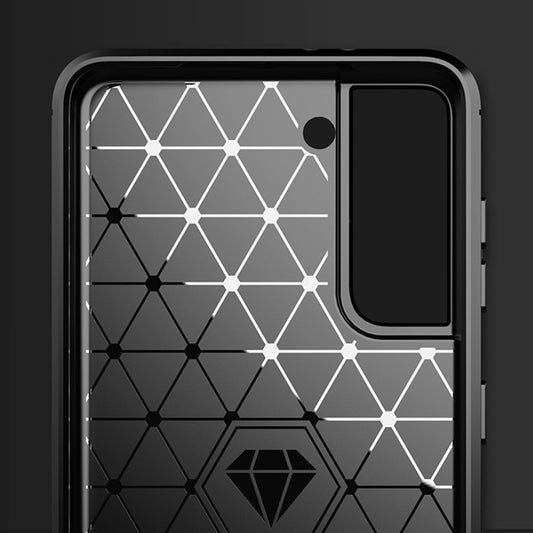 Husa pentru Samsung Galaxy S21+ 5G G996, Techsuit, Carbon, Neagra
